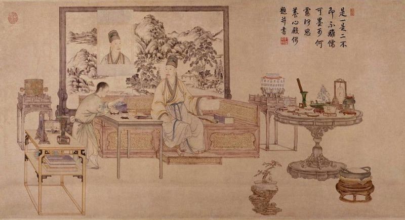 是一是二图，乾隆和自己同框啦！